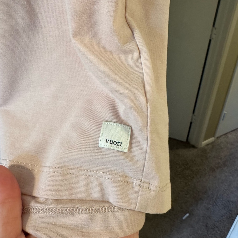 Vuori Light Pink Short Sleeve Tee - Picture 2 of 3